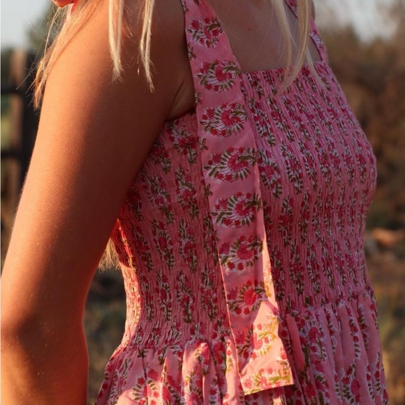 Tie Tank block print dress - Picture 7 of 7